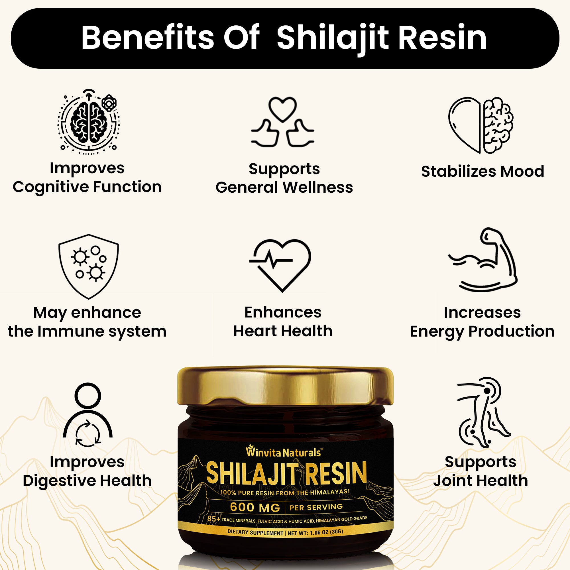 Shilajit Resin Gold Pure Himalayan Organic -  American's #1 Shilajit Resin