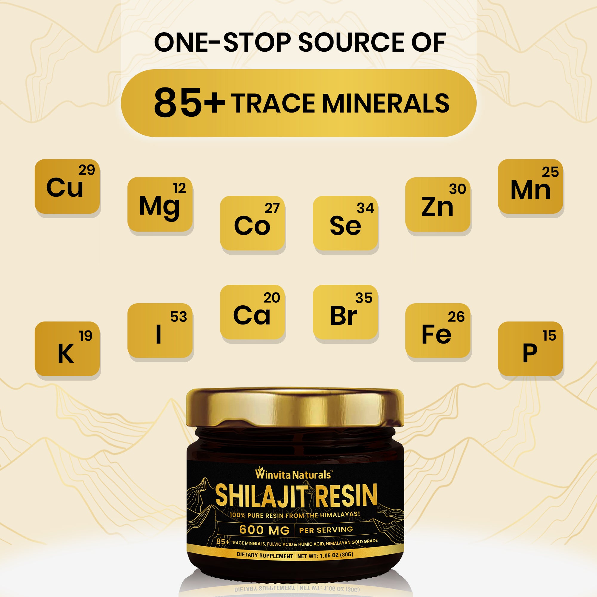 Shilajit Resin Gold Pure Himalayan Organic -  American's #1 Shilajit Resin