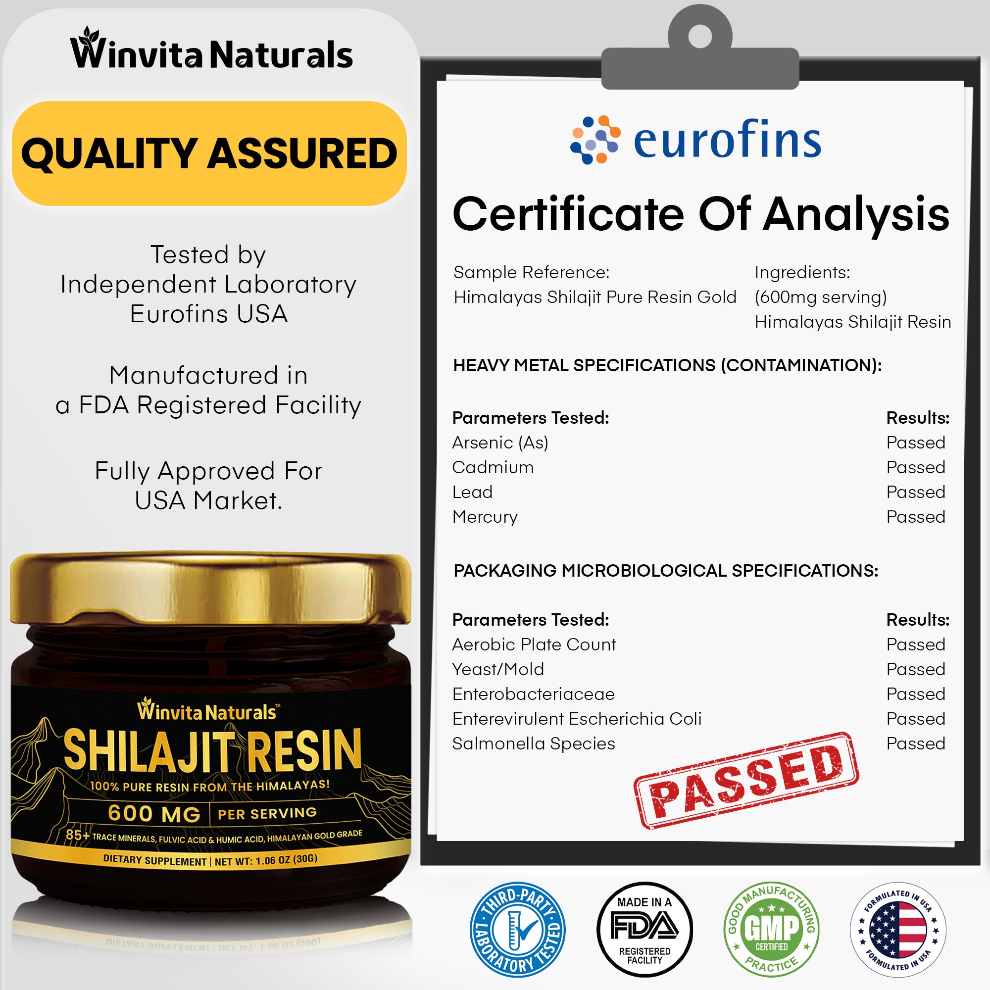 Shilajit Resin Gold Pure Himalayan Organic -  American's #1 Shilajit Resin